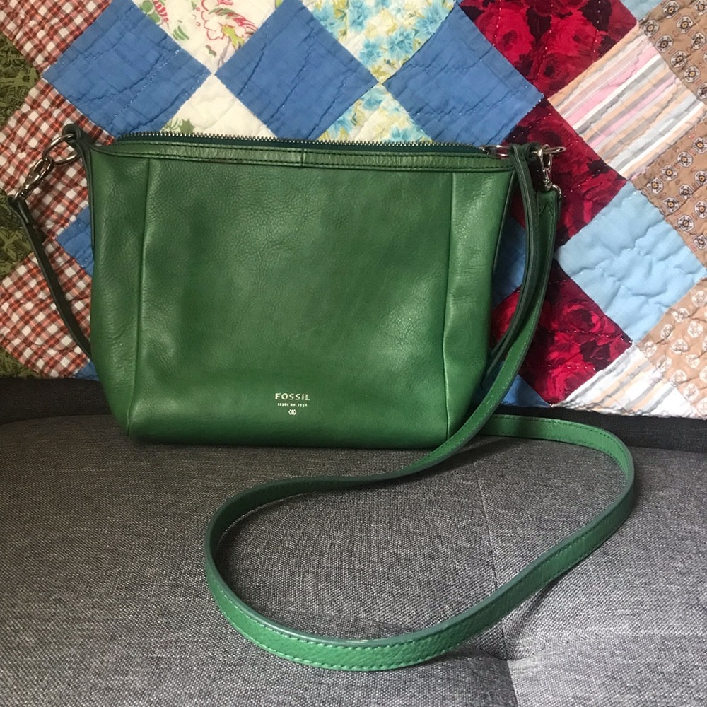 Green fossil crossbody.